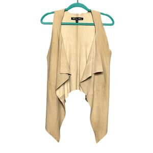 Winter Kate Y2K Boho Chic Suede Vest Tan Indie Festival Earthy Women’s Size M
